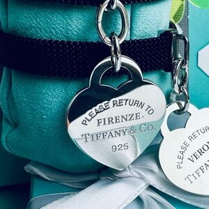 New XL Return to Tiffany & Co. Firenze Heart Tag in Sterling Silver